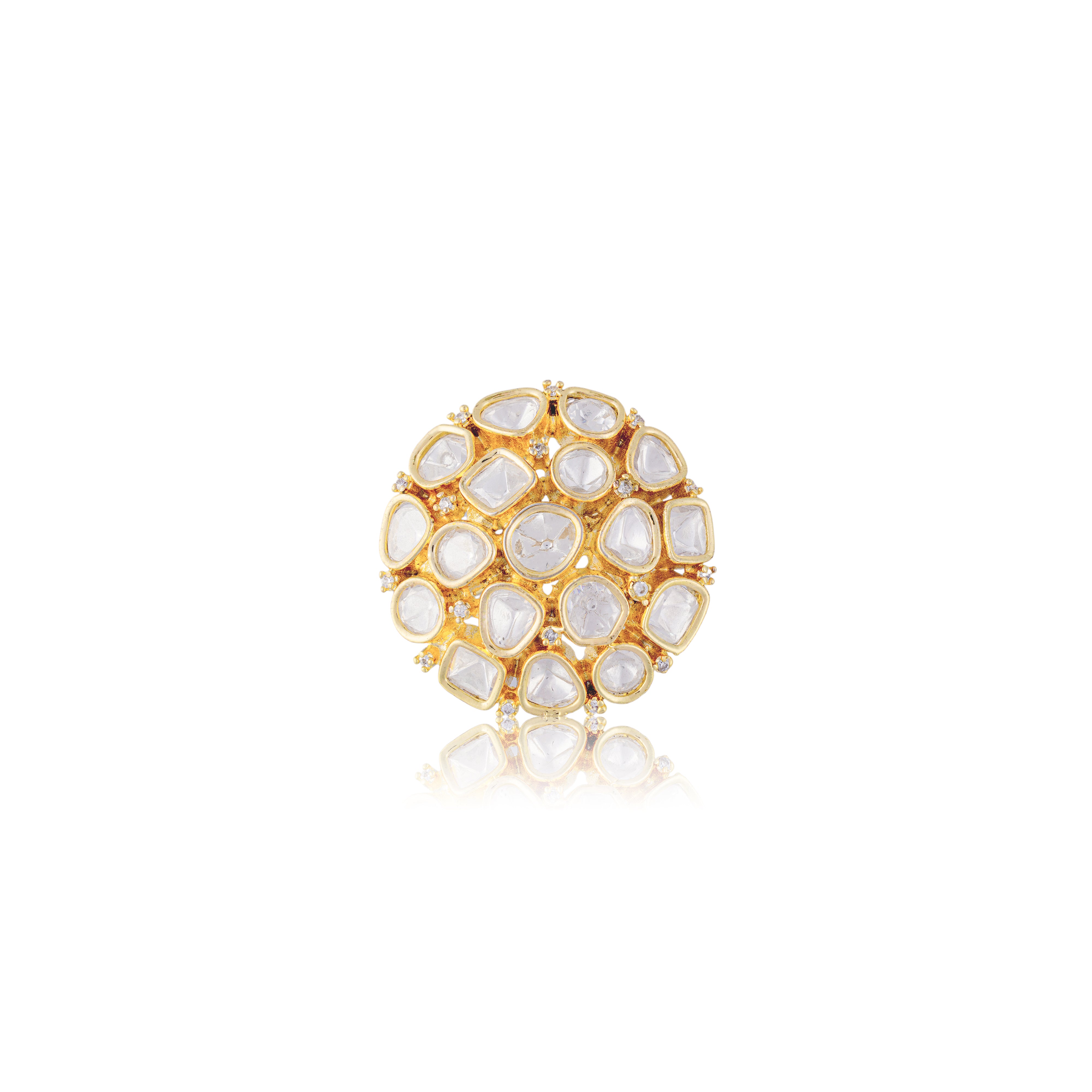 Kundan Cocktail Ring
