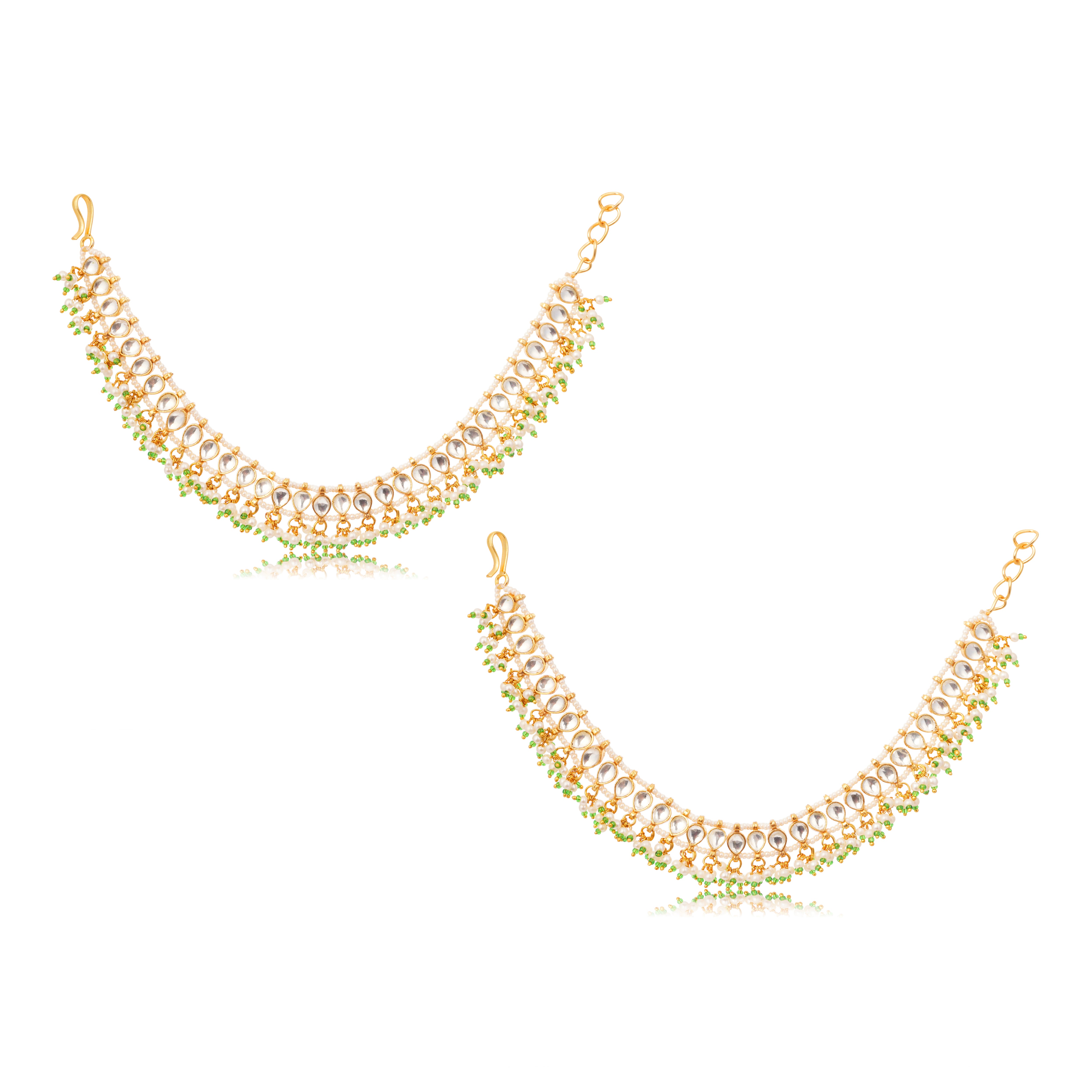 Gulbahaar Polki Anklet