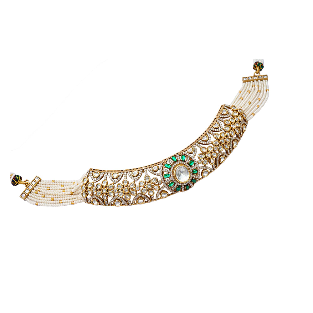 Viraasat Panna Necklace
